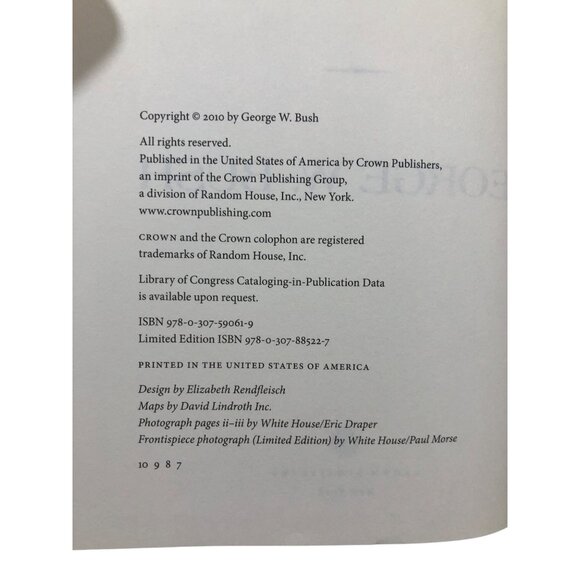 Decision Points George W. Bush 2010 Hardcover First Edition - Picture 4 of 10